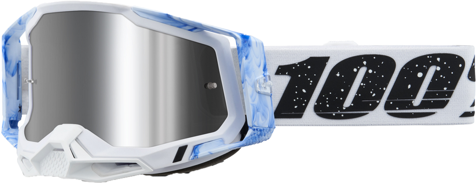 100% Racecraft 2 Goggle Mixos Mirror Silver Flash Lens 50010-00020