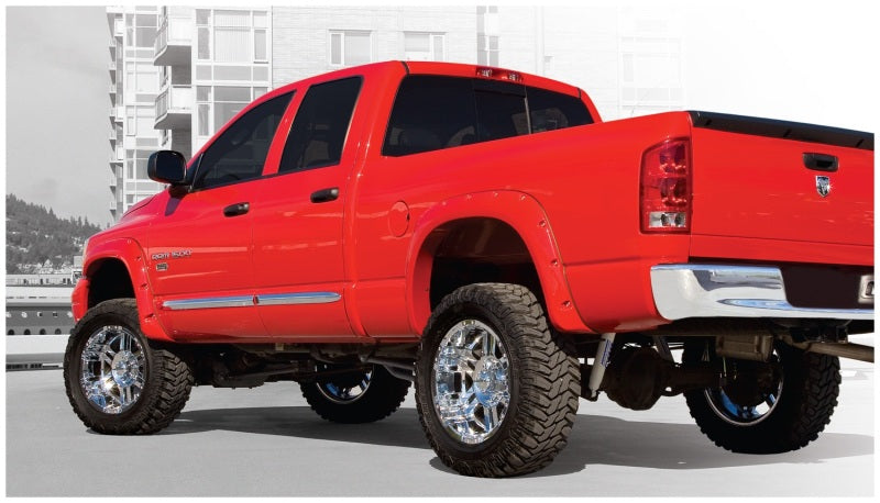 Bushwacker 02-08 Dodge Ram 1500 Fleetside Pocket Style Flares 4pc 75.9/76.3/97.9in Bed - Black 50907-02