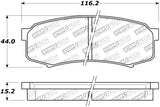 StopTech Street Brake Pads - Rear 308.0606