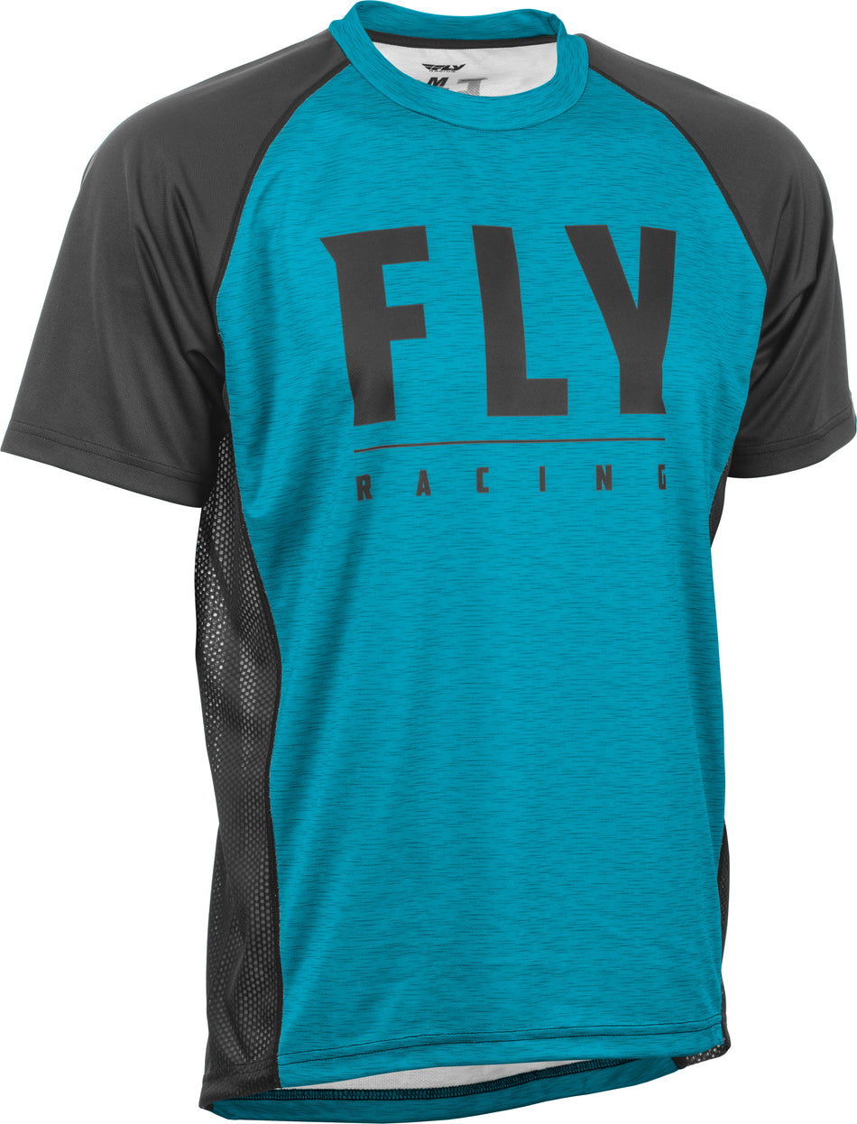 FLY RACING Super D Jersey Blue Heather/Black Md 352-8041M