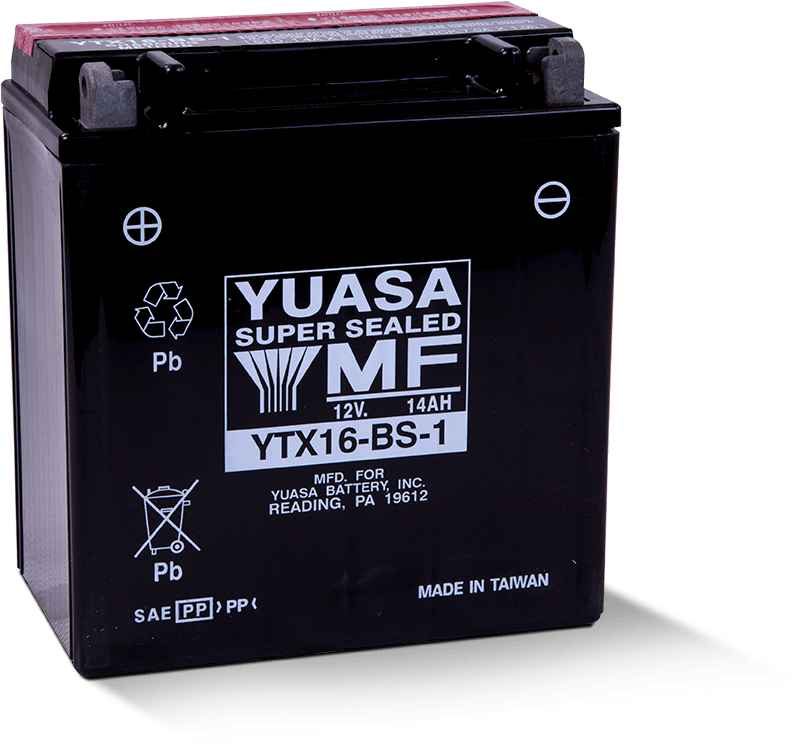 Yuasa YTX16-BS-1 Maintenance Free AGM 12 Volt Battery (Bottle Supplied)