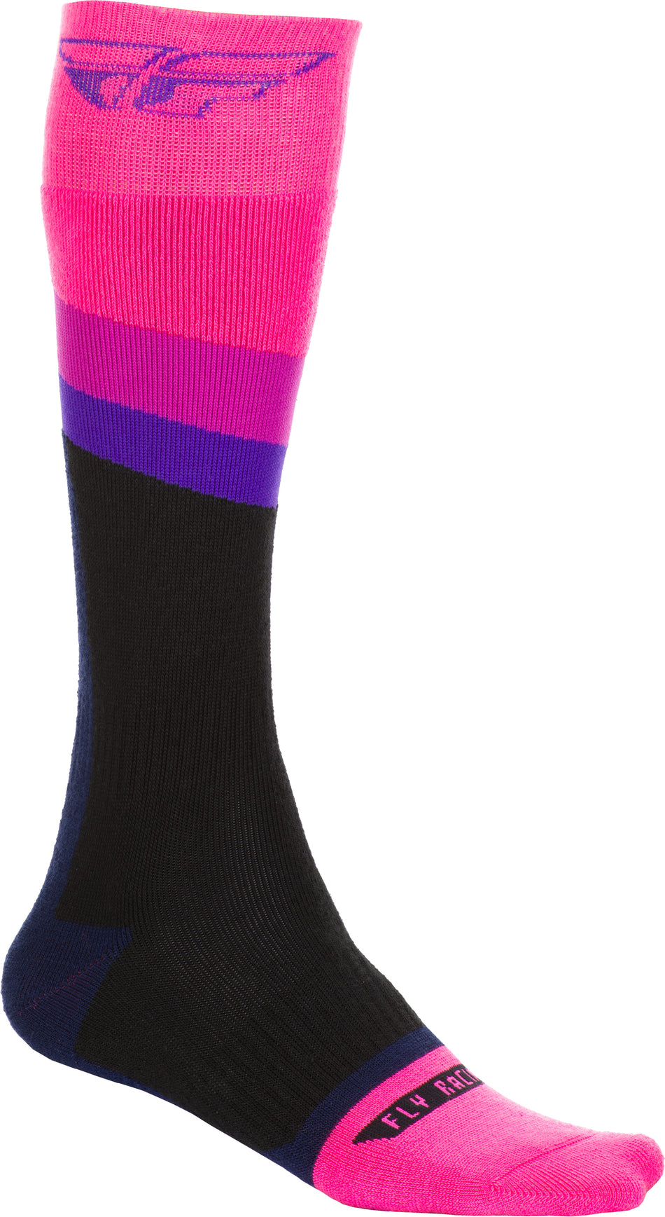 FLY RACING Fly Mx Socks Thick Pink/Black Sm/Md SPX009496-B1