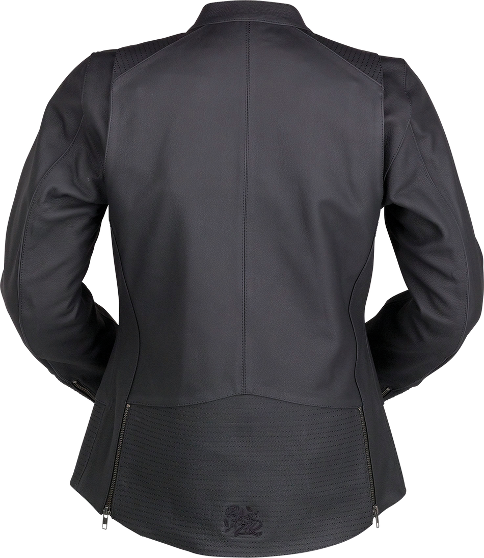 Z1R Women's Matchlock Leather Jacket - Black - Medium 2813-1027