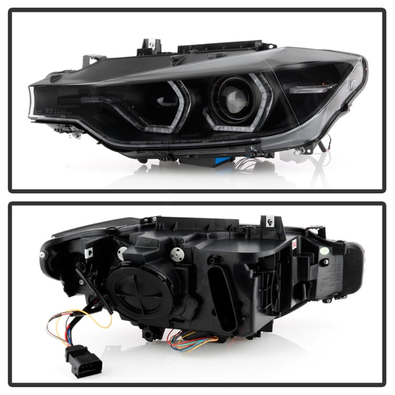 Spyder 12-14 BMW F30 3 Series 4DR Projector Headlights - Black PRO-YD-BMWF3012-AFSHID-BK 5086754