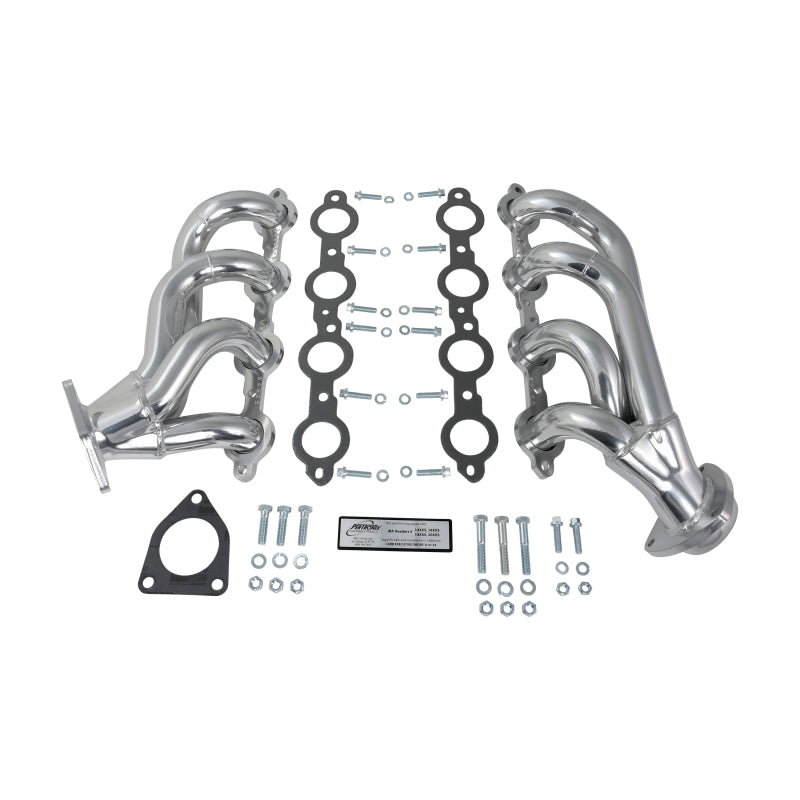 JBA 02-13 GM Truck 4.8L/5.3L LS Silver Ctd Cat4Ward Header 1850S-2JS