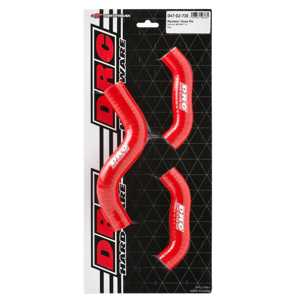 DRC Radiator  Hose  Kit Gasgas Red D47-02-730