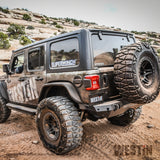 Westin 18-19 Jeep Wrangler JL WJ2 Rear Bumper w/  Sensors (Excl. Wrangler JK) - Textured Black 59-82045