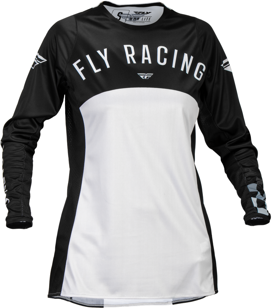 FLY RACING Women's Lite Jersey Black/Light Grey Md 377-620M
