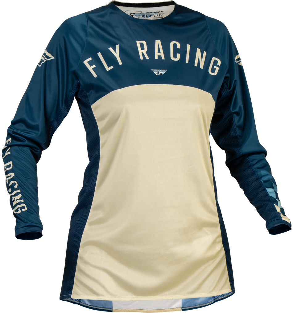 FLY RACING Women's Lite Jersey Navy/Ivory Sm 377-622S