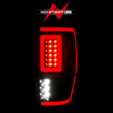 ANZO 19-22 Ford Ranger Full LED Taillights w/ Lightbar Sequential Signal Black Housing/Smoke Lens 311447