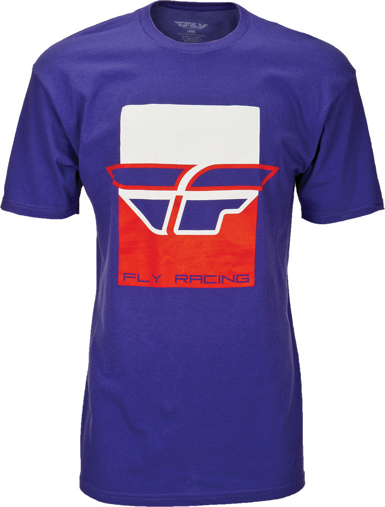 FLY RACING Color Block Tee Purple L 352-0458L