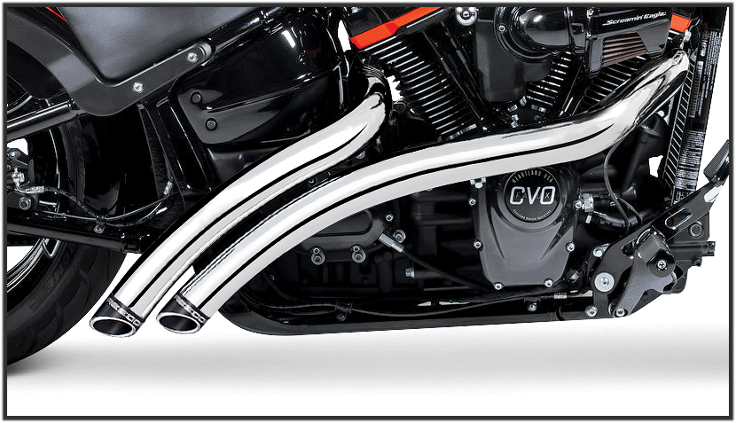 FREEDOM Radical Radius Chrome W/Black Tip M8 Softail HD00708