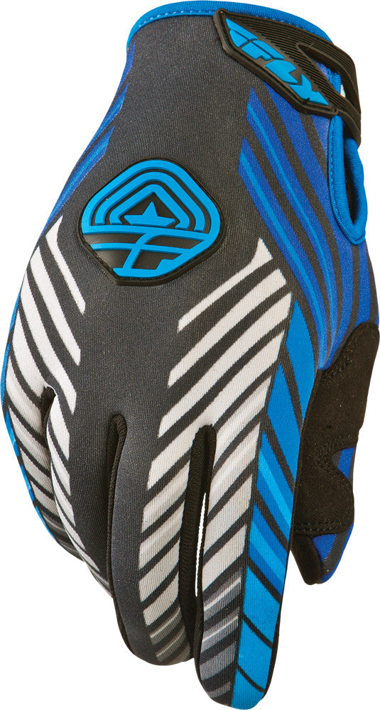 FLY RACING 907 Gloves Black/Blue Sz 9 #5841 367-641~09