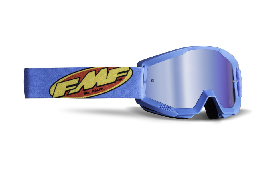 FMF VISION Powercore Youth Goggle Core Cyan Mirror Blue Lens F-50055-00005