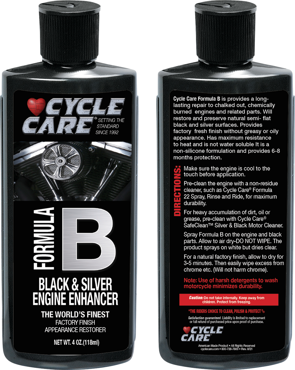 CYCLE CARE FORMULAS Formula B Engine Enhancer - 4 oz. net wt. 44004