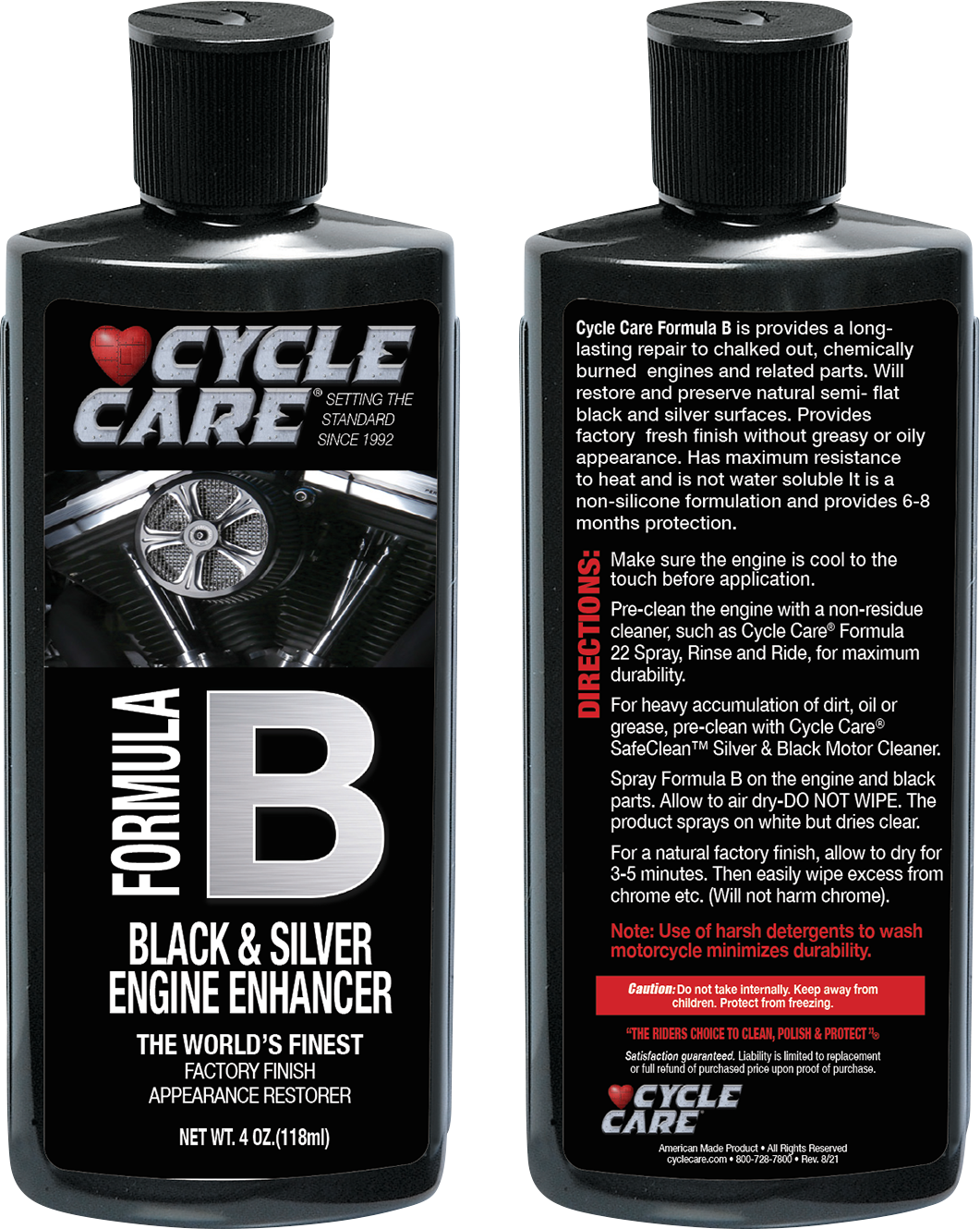 CYCLE CARE FORMULAS Formula B Engine Enhancer - 4 oz. net wt. 44004