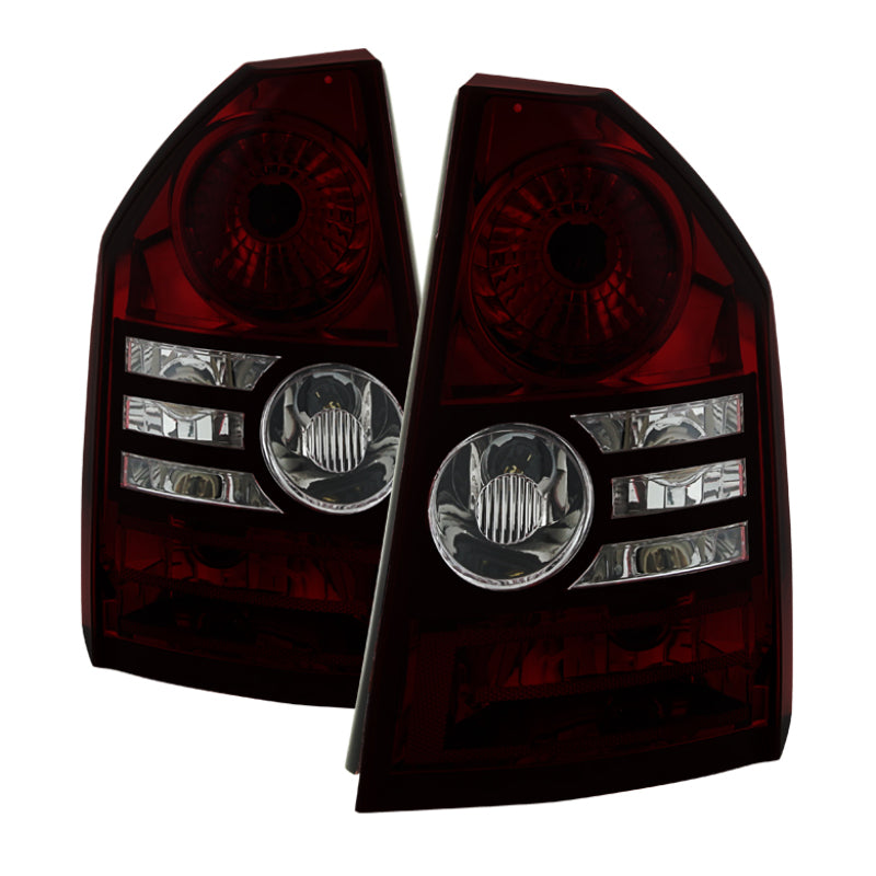 Xtune Chrysler 300 2008-2010 OEM Style Tail Lights -Red Smoked ALT-JH-C308-OE-RSM 9033834