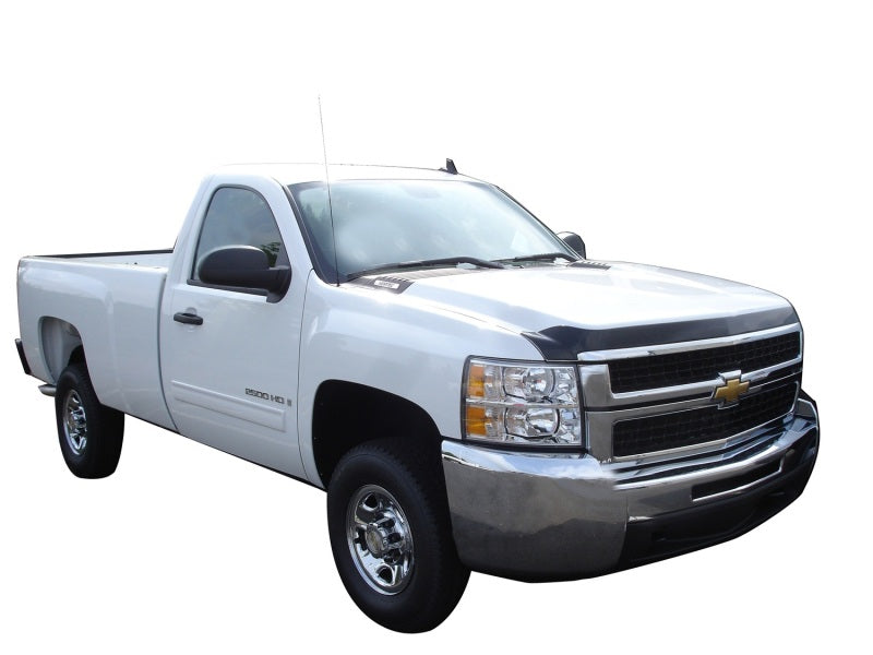 AVS 07-10 Chevy Silverado 2500 Aeroskin Low Profile Acrylic Hood Shield - Smoke 322005