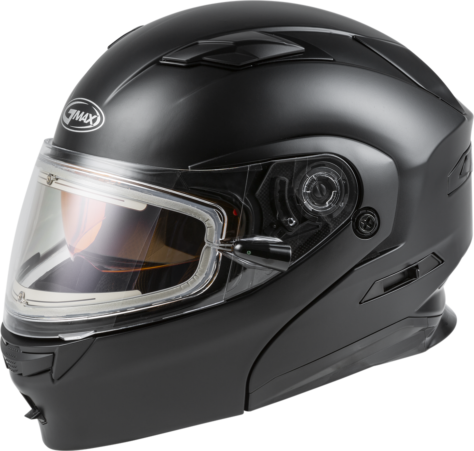 GMAX Md-01s Modular Snow Helmet W/Electric Shield Matte Blk Xs M4010073-ECE