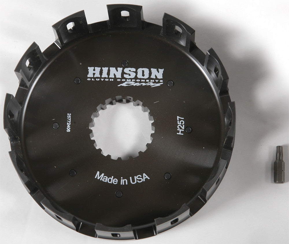 HINSON Billet Clutch Basket Suz/Kaw H257