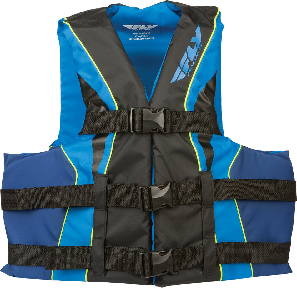FLY RACING Fly Vest Nylon Black/Blue Xs 112224-500-010-14