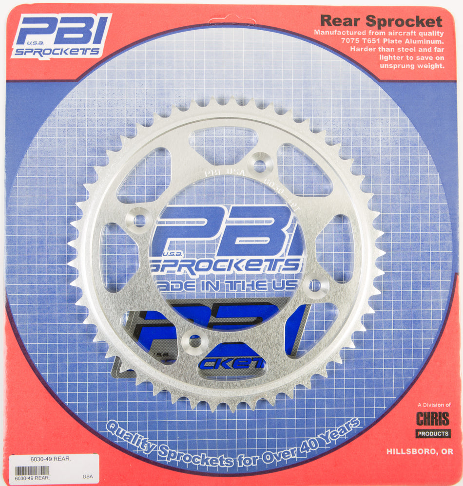 PBIRear Sprocket Aluminum 49t-428 Suz/Yam6030-49-2