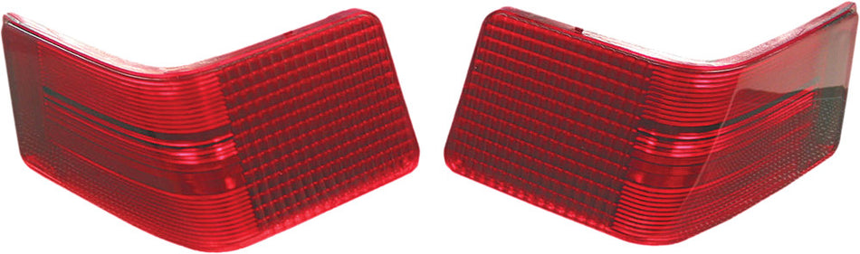 HARDDRIVE Corner Replacement Light Lens Red King Tour Pack 12-0093R