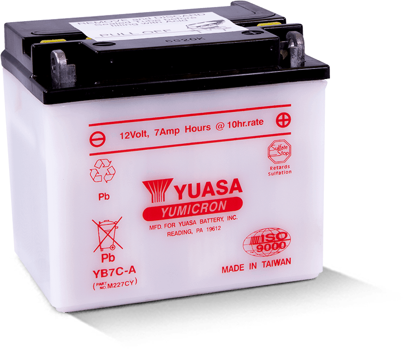 Yuasa YB7C-A Yumicron 12 Volt Battery YUAM227CY