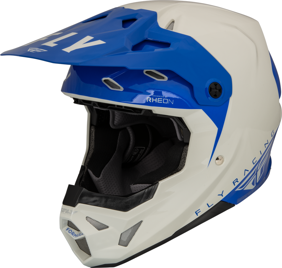 FLY RACING Youth Formula Cp Slant Helmet Grey/Blue Yl 73-0032YL