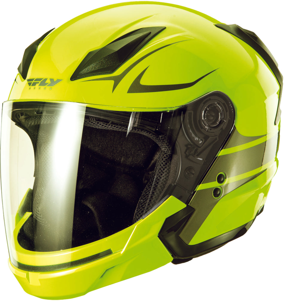 FLY RACING Tourist Vista Helmet Hi-Vis/Gunmetal Xl F73-8106~5