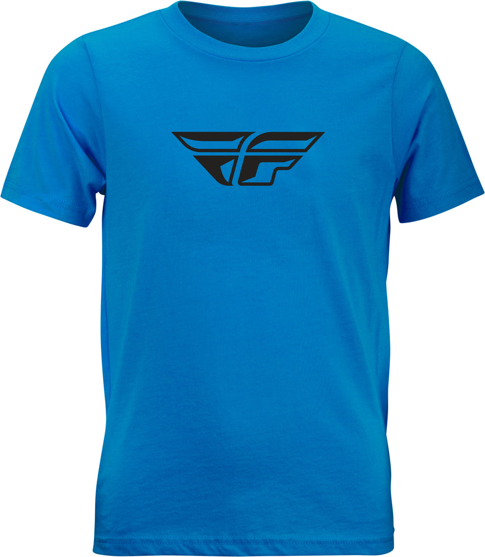FLY RACING Youth Fly F-Wing Tee Turquoise Yl 352-0663YL