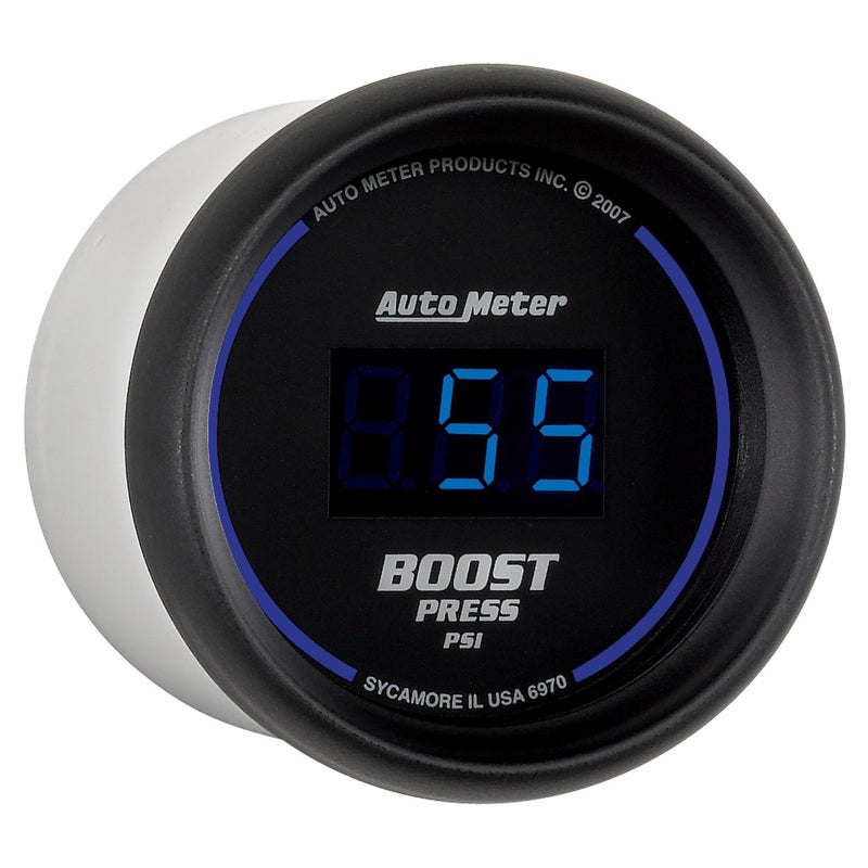 Autometer Cobalt Digital 52mm Digital 5-60 PSI Boost Gauge 6970