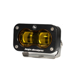 Baja Designs 21-22 Ford Bronco w/Steel Bumper S2 SAE Sportsmen Fog Pocket Light Kit - Amber 448178