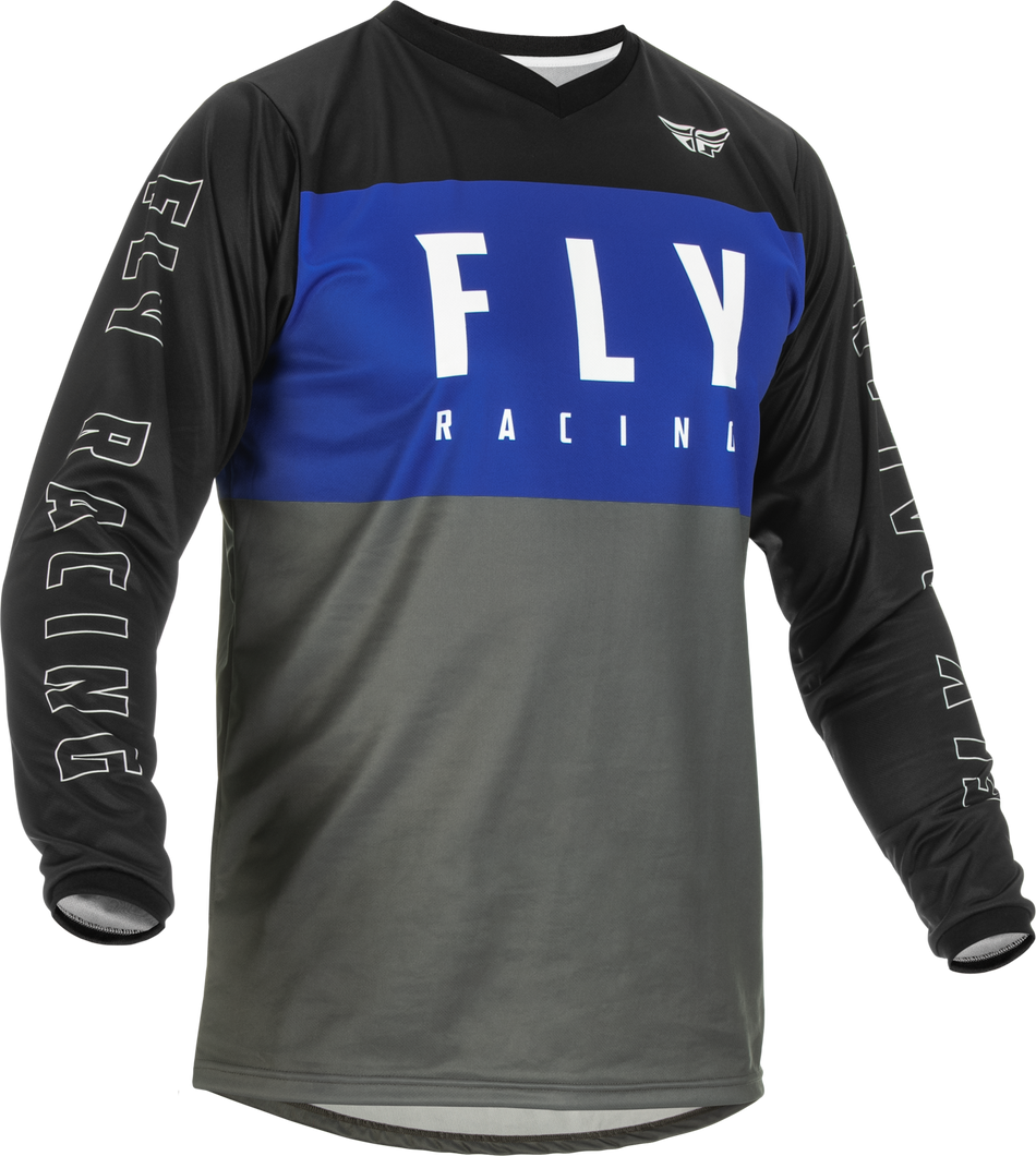 FLY RACING Youth F-16 Jersey Blue/Grey/Black Ym 375-921YM