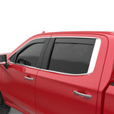 EGR 2019 Chevy 1500 Crew Cab In-Channel Window Visors - Matte 571695