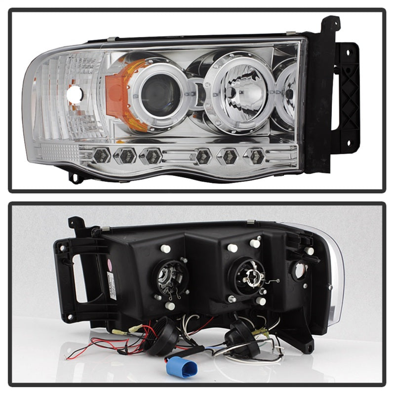 Spyder Dodge Ram 1500 02-05/Ram 2500 03-05 Projector Headlights LED Halo LED Chrm PRO-YD-DR02-HL-C 5009982