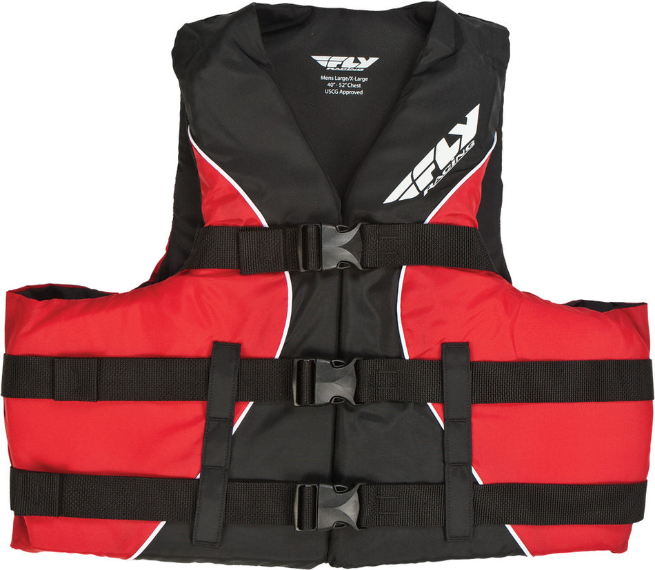 FLY RACING Adult Life Vest Red/Black 2x 46732784 2XL RED