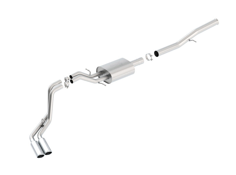 Borla 14 Silv/Sierra 1500 EC Std/CC Short 143.5in WB ATAK Dual Rolled Side Exit Cat-Back Exhaust 140577