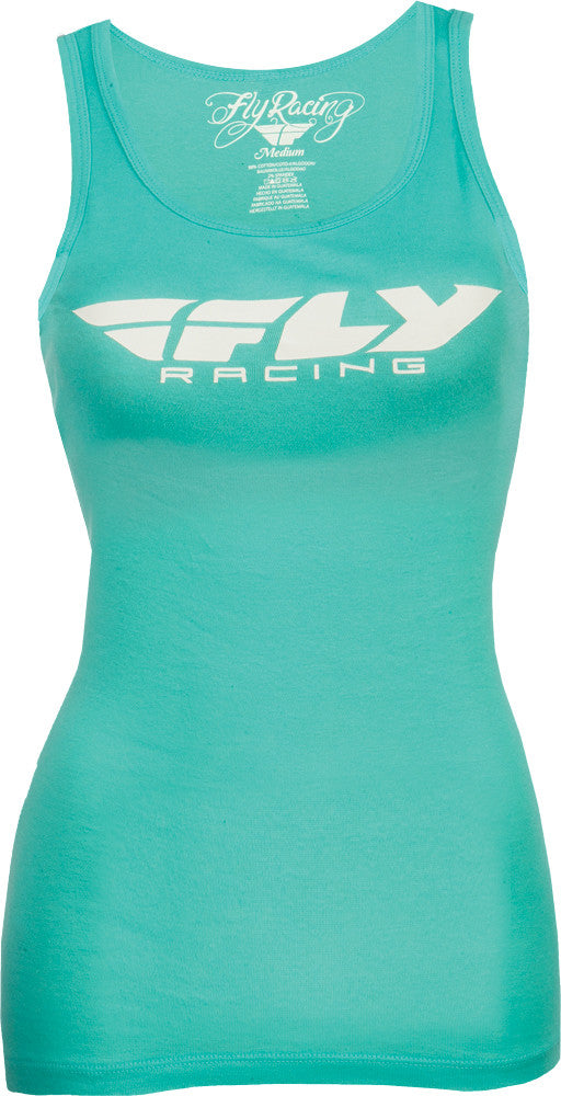 FLY RACING Fly Women's Corporate Tank Teal 2x 356-61392X
