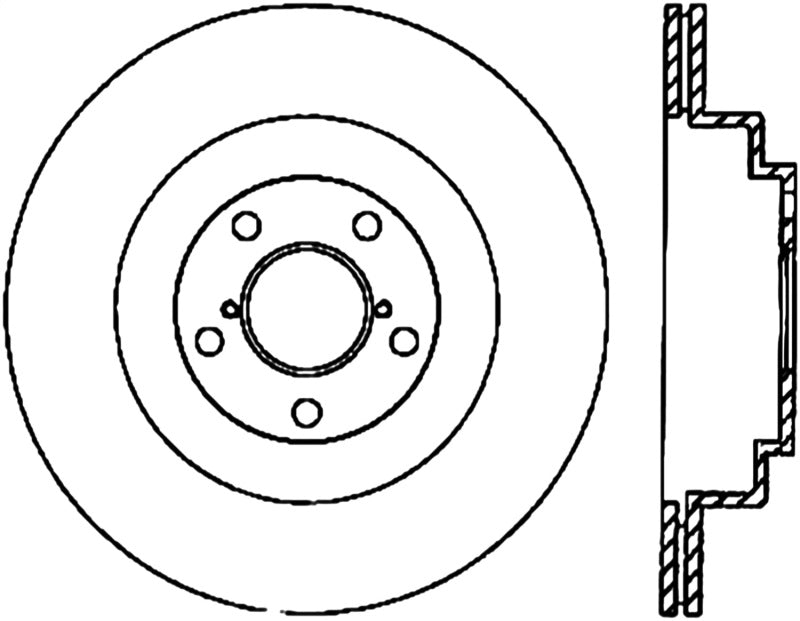 Stoptech 06-07 WRX / 05-08 LGT Rear CRYO-STOP Rotor 120.47025CRY