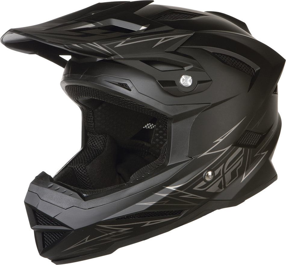 FLY RACING Default Helmet Matte Black/Silver L 73-9150L