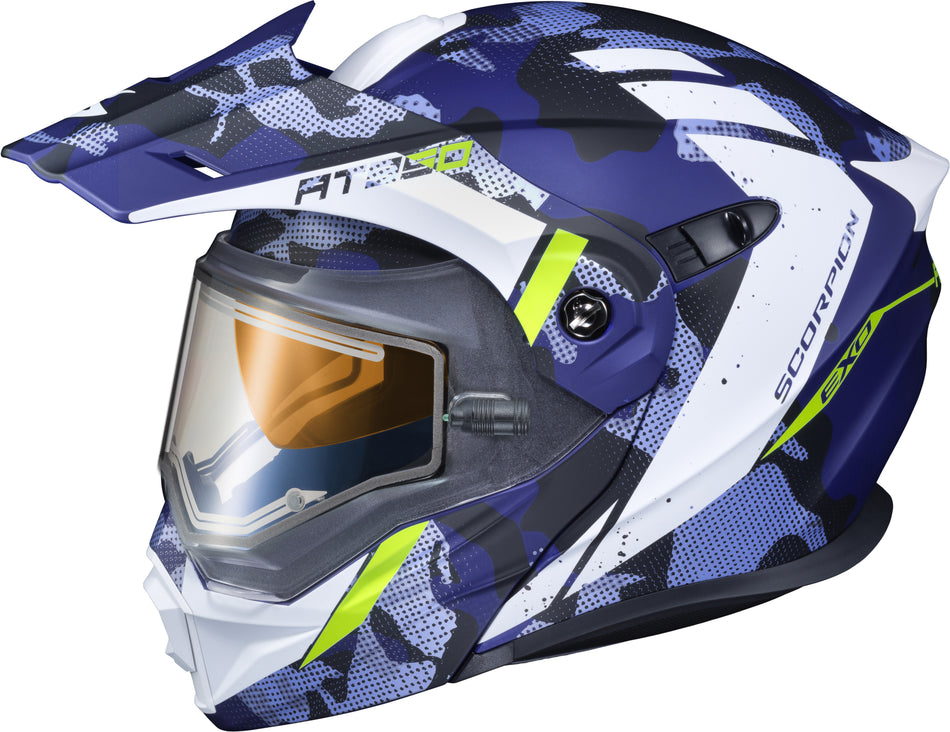 SCORPION EXO Exo-At950 Cold Weather Helmet Outrigger Matte Blue Md (Elec) 95-1614-SE