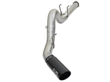 aFe ATLAS 5in DPF-Back Alum Steel Exhaust System w/Black Tip 2017 Ford Diesel Trucks V8-6.7L (td) 49-03090-B