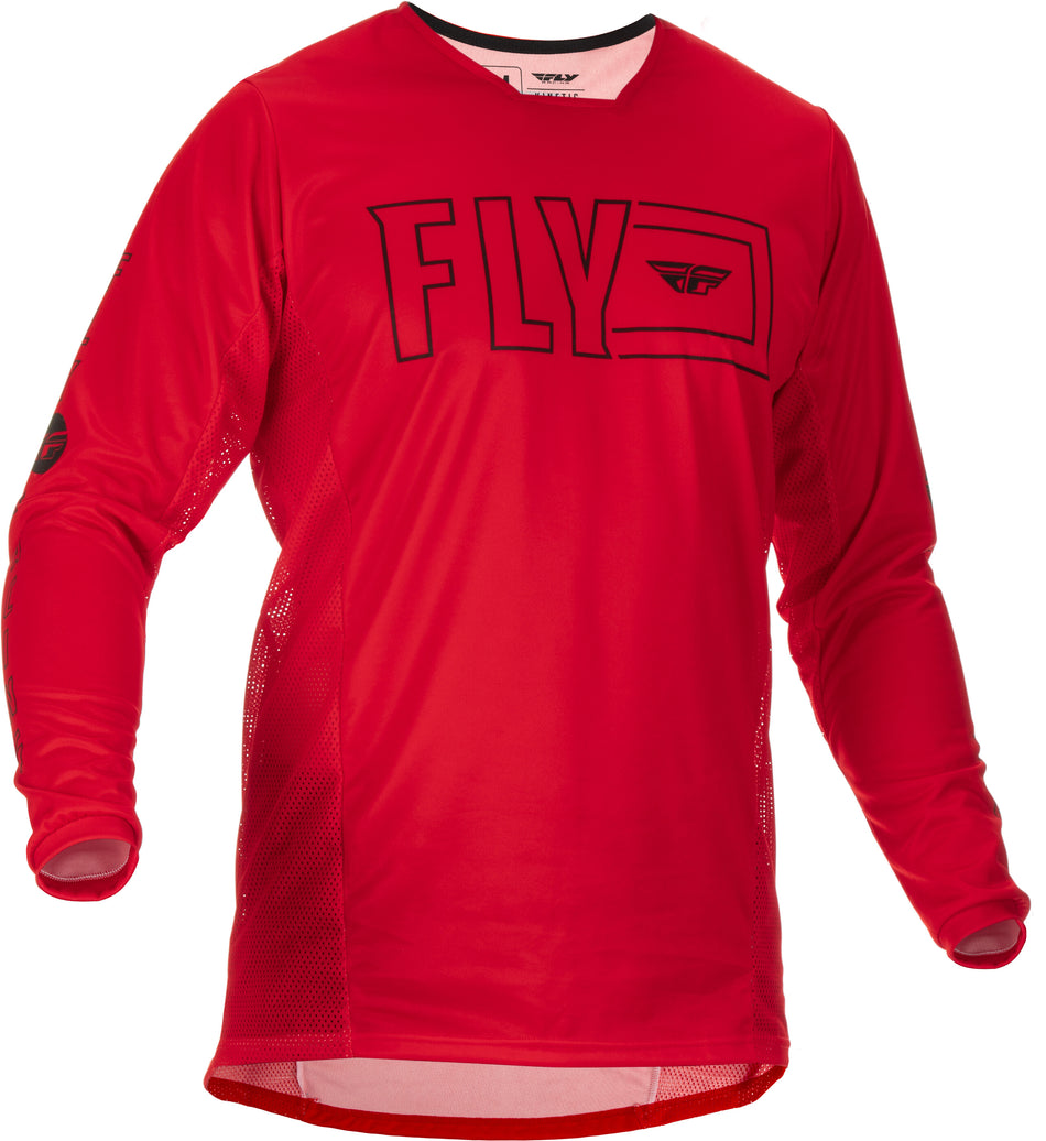 FLY RACING Kinetic Fuel Jersey Red/Black Lg 375-423L