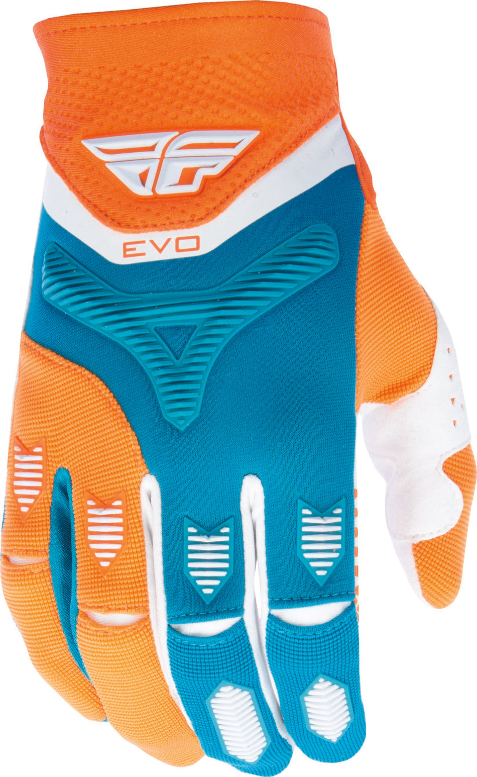 FLY RACING Evo Glove Orange/Dark Teal Yl 370-11706