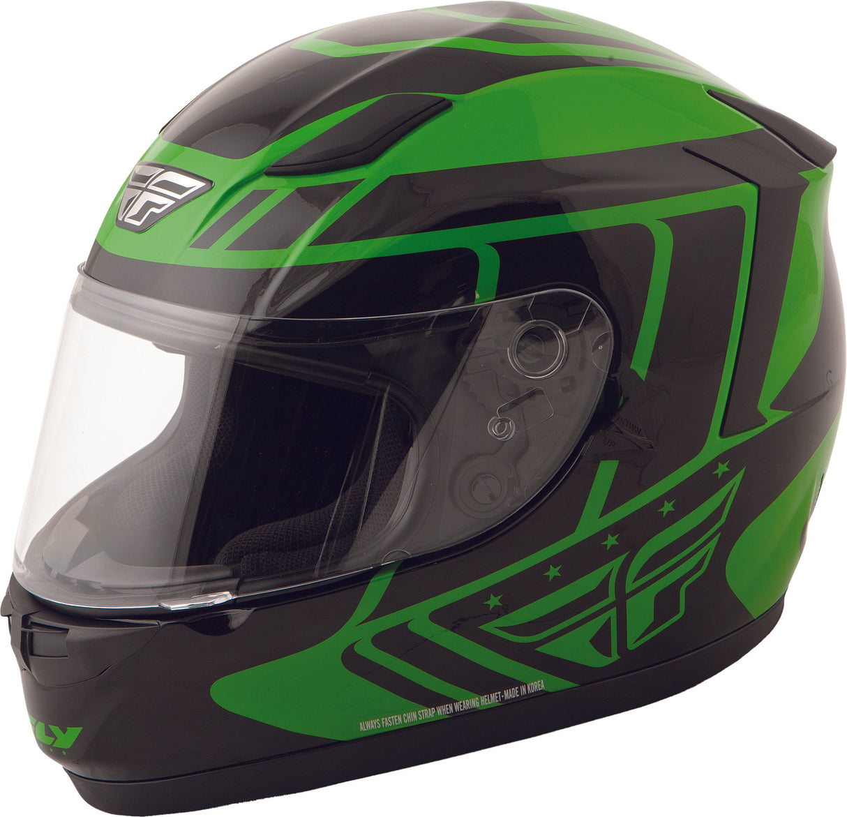 FLY RACING Conquest Retro Helmet Green/Black Xs 73-8415XS