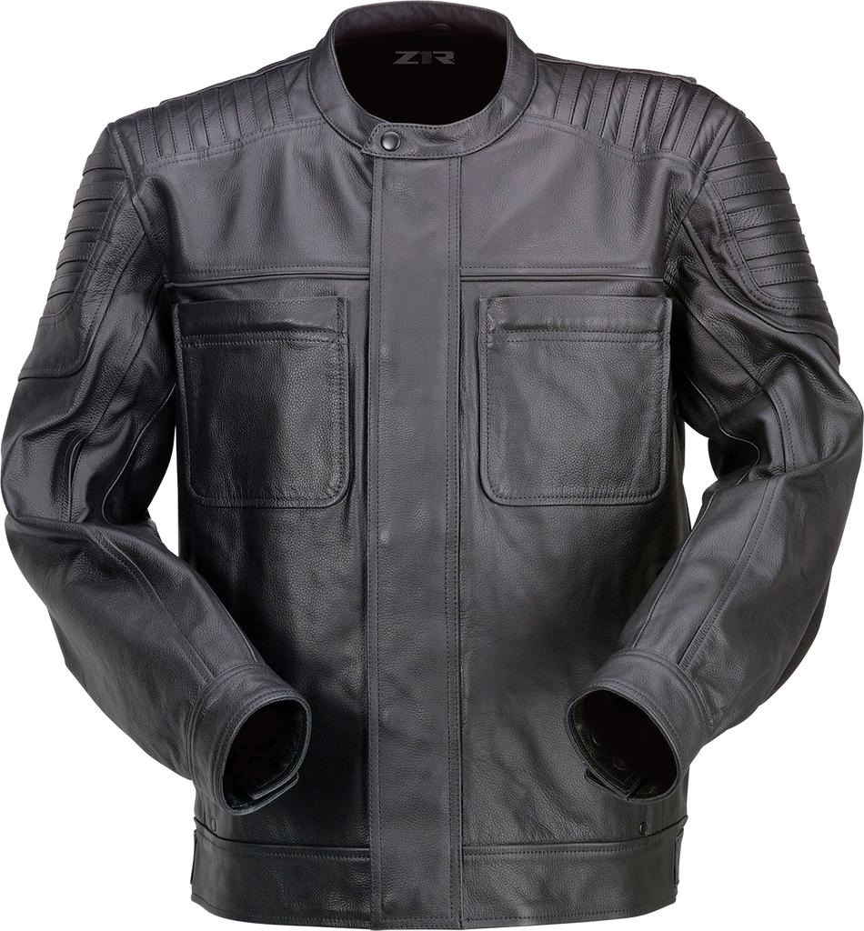 Z1R Widower Leather Jacket - Black - 5XL 2810-3976