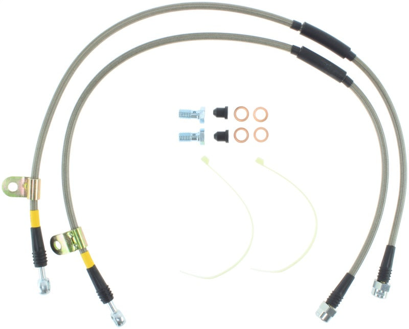 StopTech 07-13 Chevy/GMC Surburban/Sierra/Yukon Denali XL Stainless Steel Front Brake Line Kit 950.66005