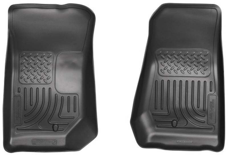 Husky Liners 07-12 Jeep Wrangler WeatherBeater Black Floor Liners 18021