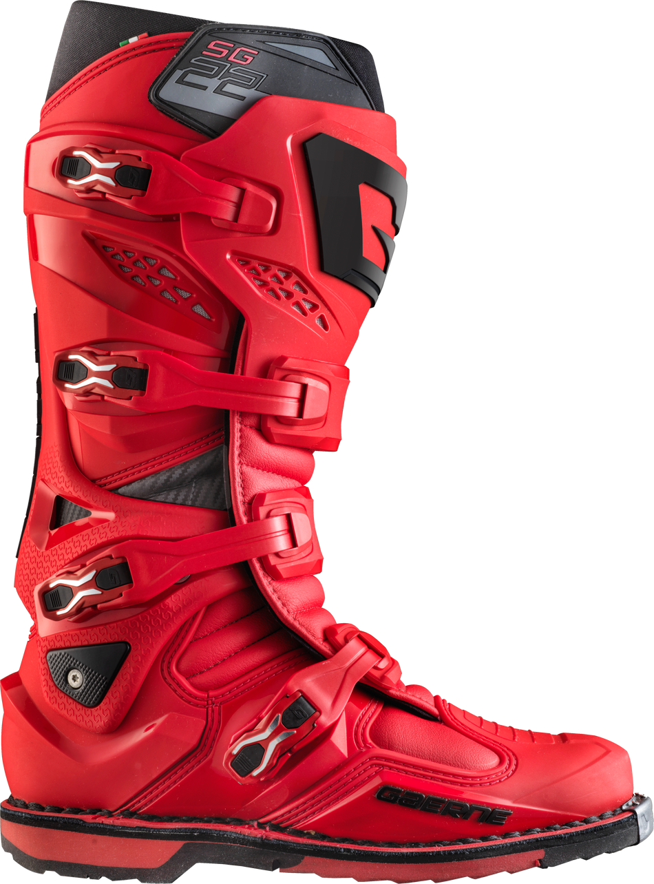 GAERNE Sg-22 Boots Red Sz 07 2262-005-07